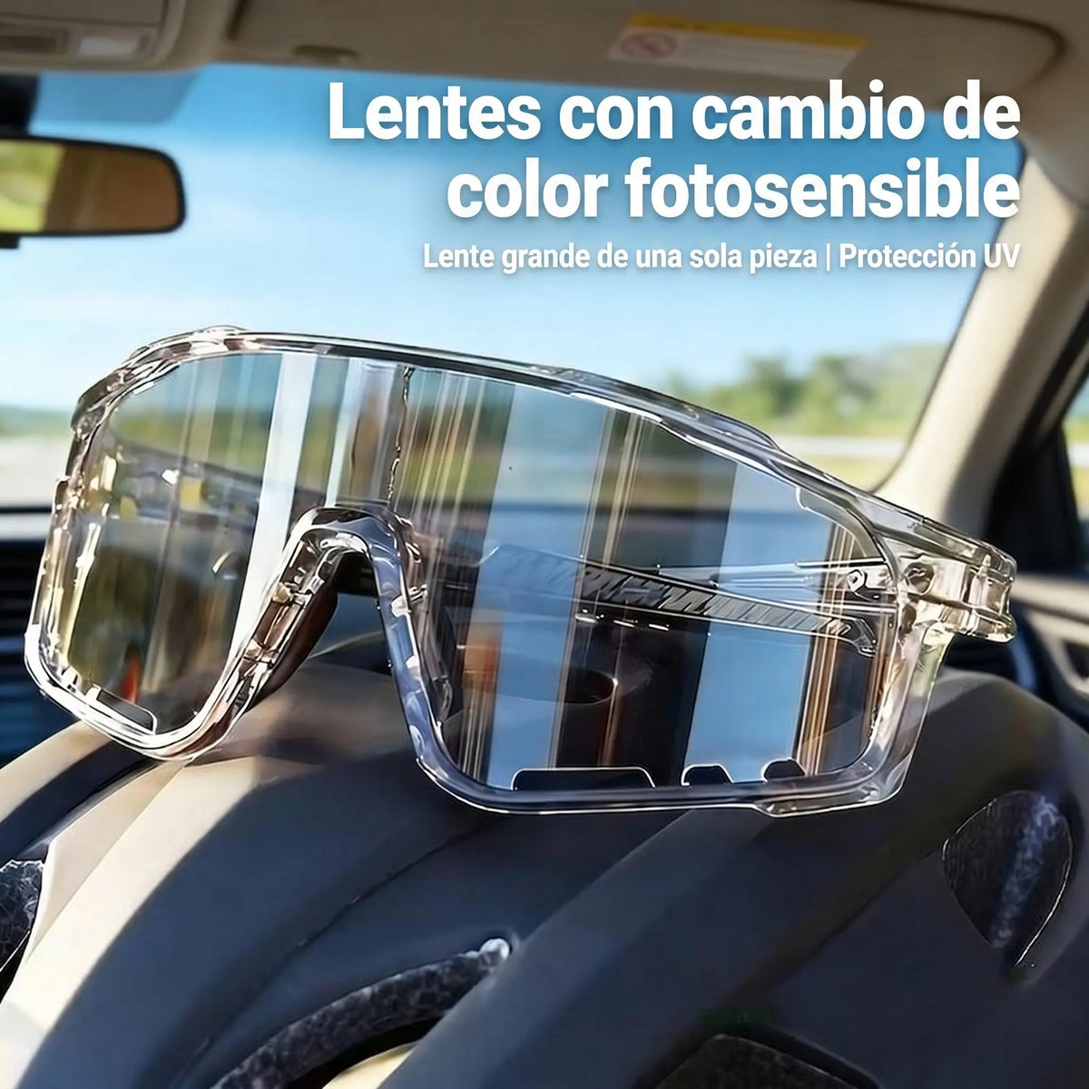 Lentes Inteligentes Fotocromáticos "Pro-Vision": Adaptación UV Automática y Anti-Viento