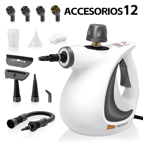 Limpiador a Vapor Portátil con 12 Accesorios
